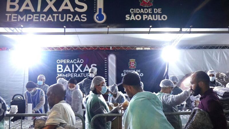 Operação Baixas Temperaturas bate novo recorde de atendimentos em São Paulo