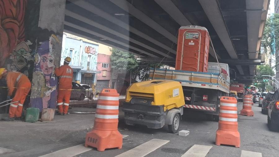 Prefeitura inicia segunda fase de requalificação da Avenida Amaral Gurgel, sob o Minhocão