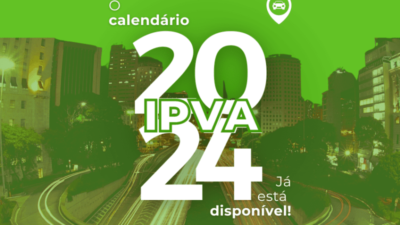 IPVA 2024: quarta parcela vence hoje para veículos com placa final 6