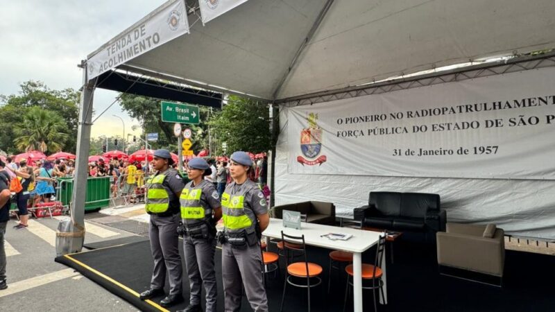 PM terá tendas exclusivas para atendimento de mulheres no Carnaval de São Paulo