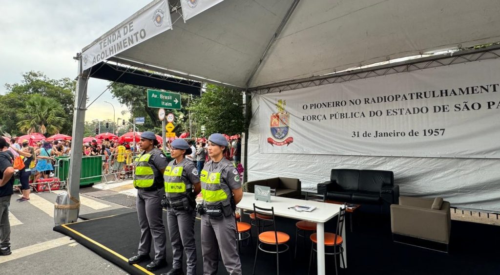 PM terá tendas exclusivas para atendimento de mulheres no Carnaval de São Paulo